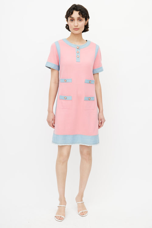 Chanel Spring 2007 Pink & Denim Dress