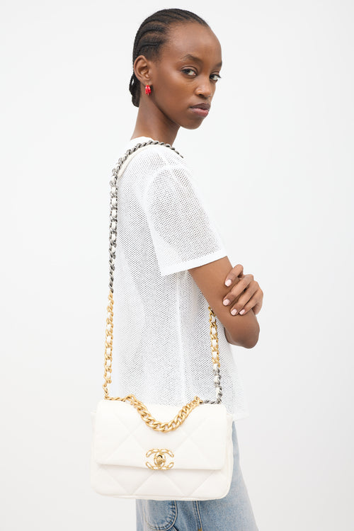 Chanel Quilted Leather 19 Flap Shoulder Bag