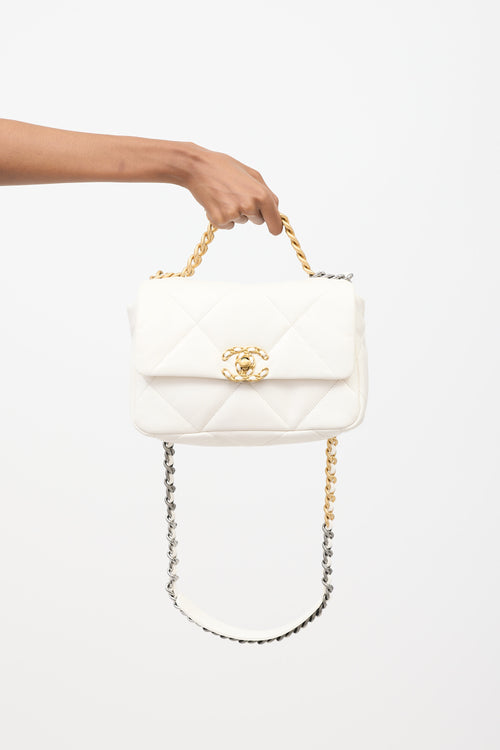 Chanel Quilted Leather 19 Flap Shoulder Bag