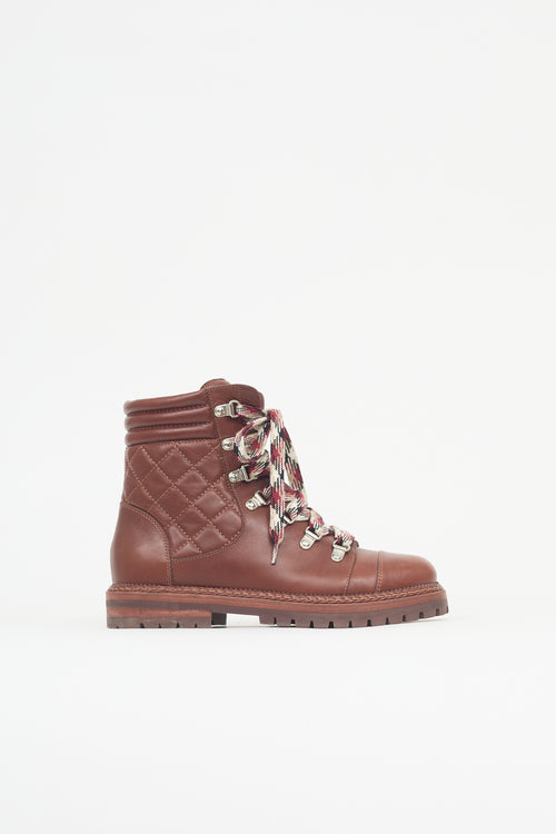 Chanel Quilted Leather CC Boot