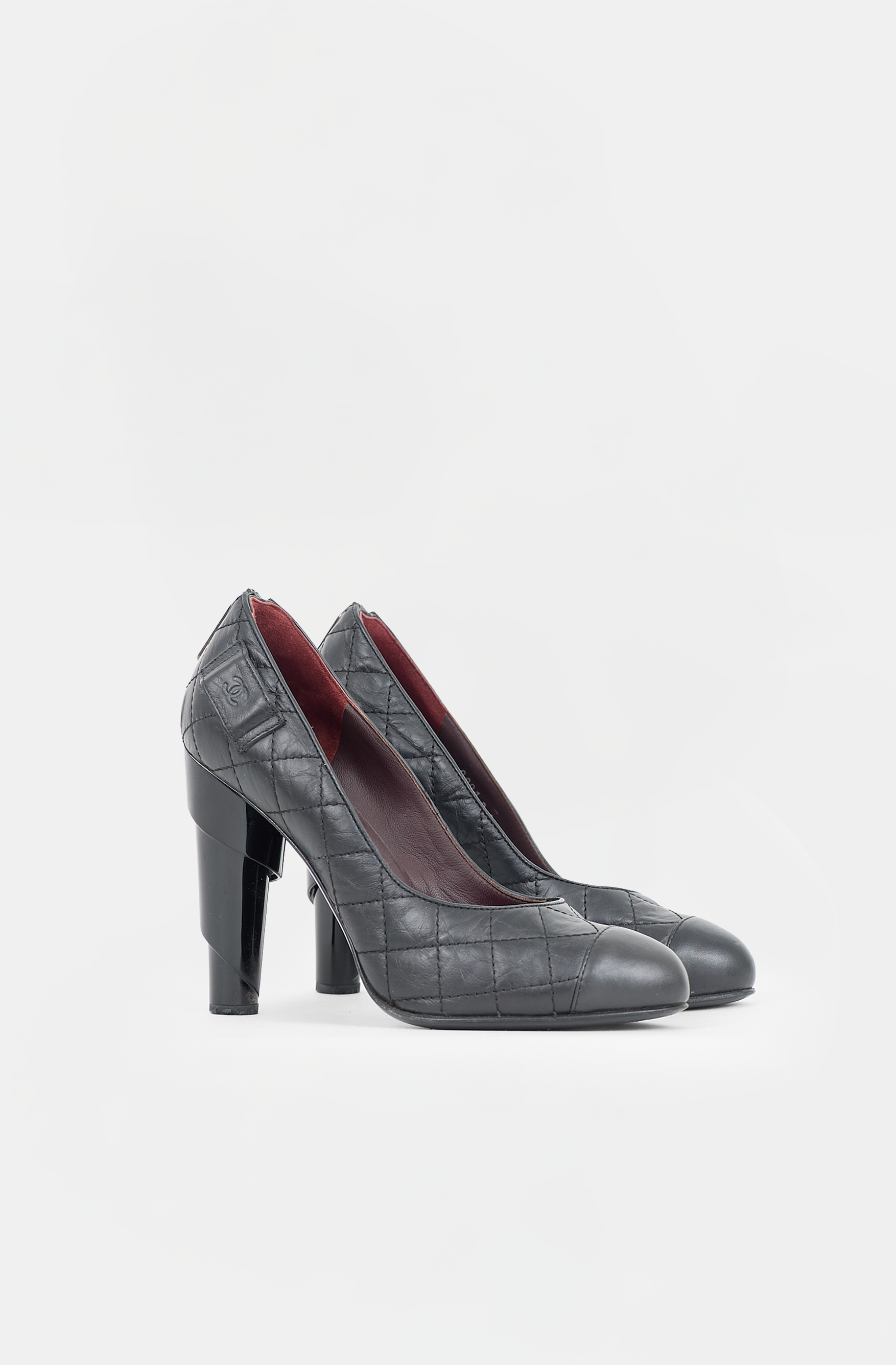 Chanel Quilted Leather CC Pump