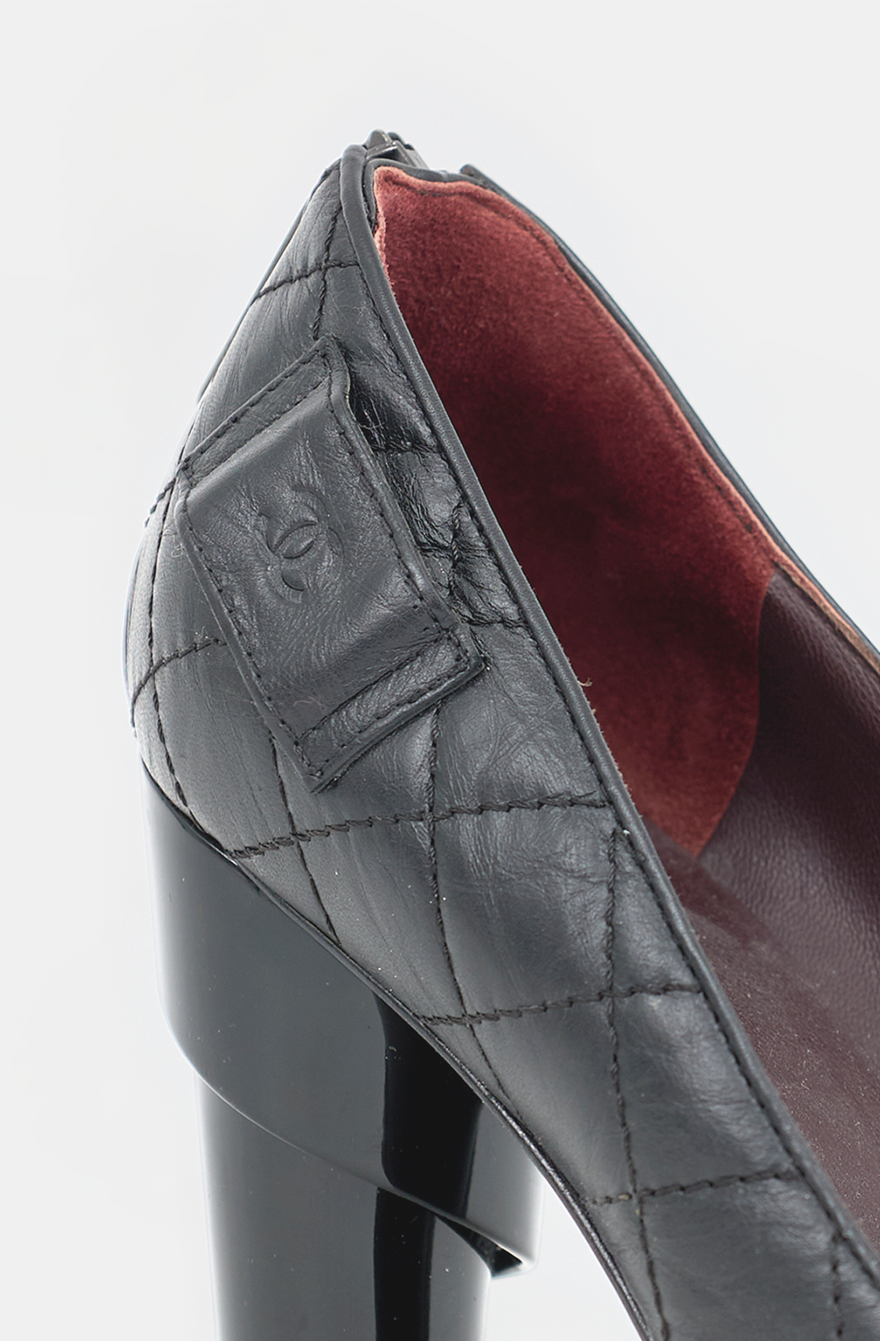 Chanel Quilted Leather CC Pump