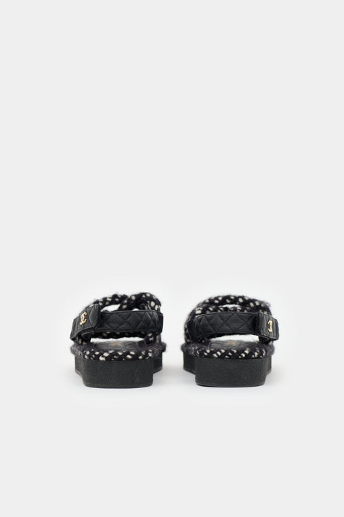 Chanel Quilted Leather Cord Sandal