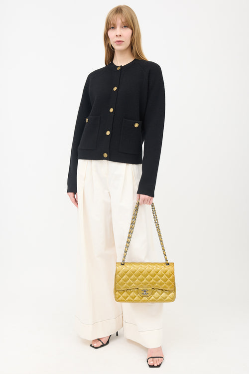 Chanel Quilted Patent Double Flap Bag