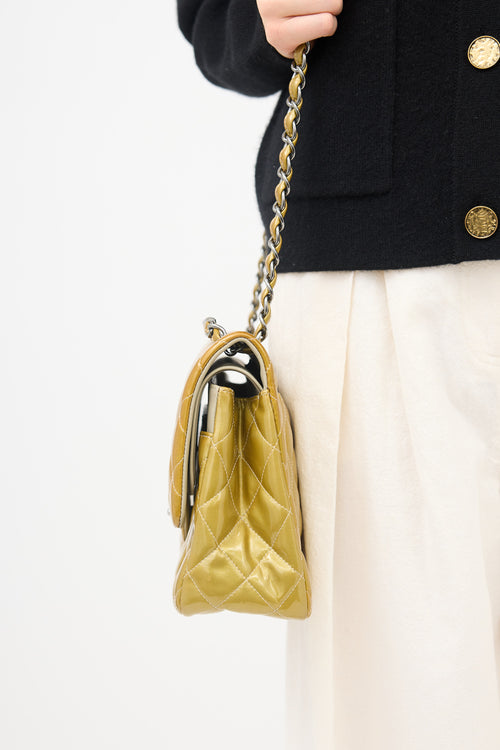 Chanel Quilted Patent Double Flap Bag