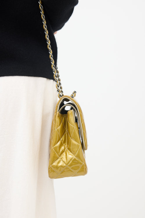 Chanel Quilted Patent Double Flap Bag