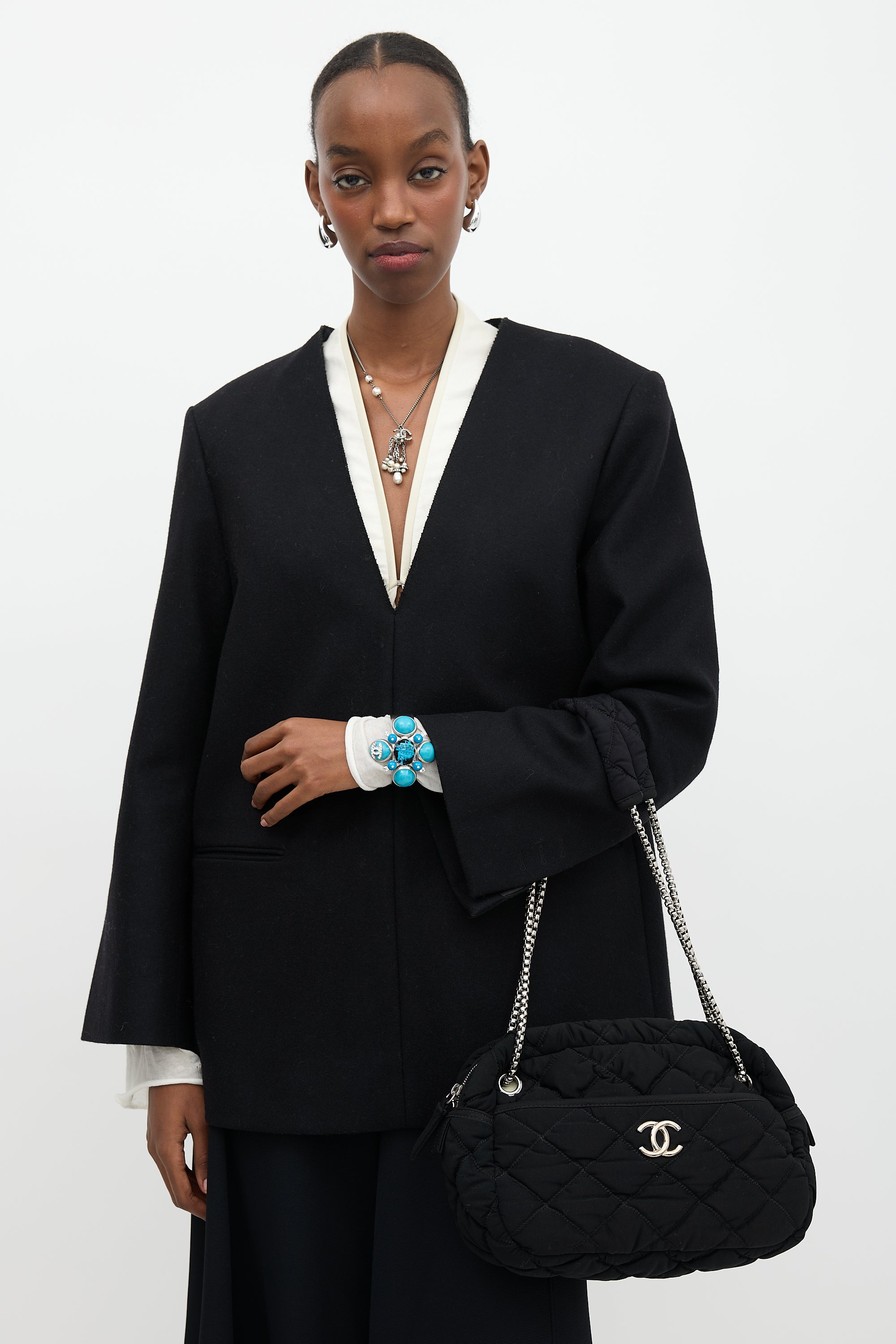 Chanel Quilted Bubble Camera Bag