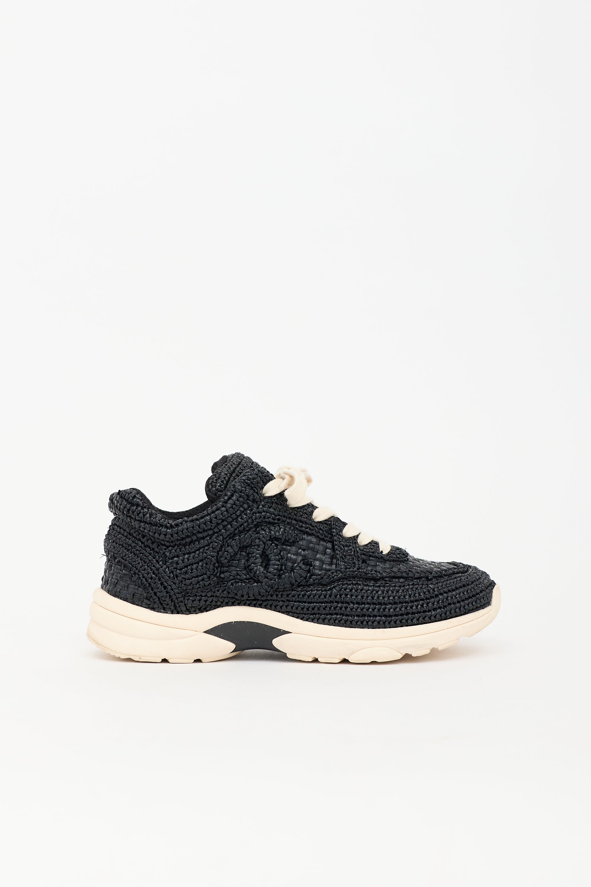 Chanel Raffia CC Sneaker