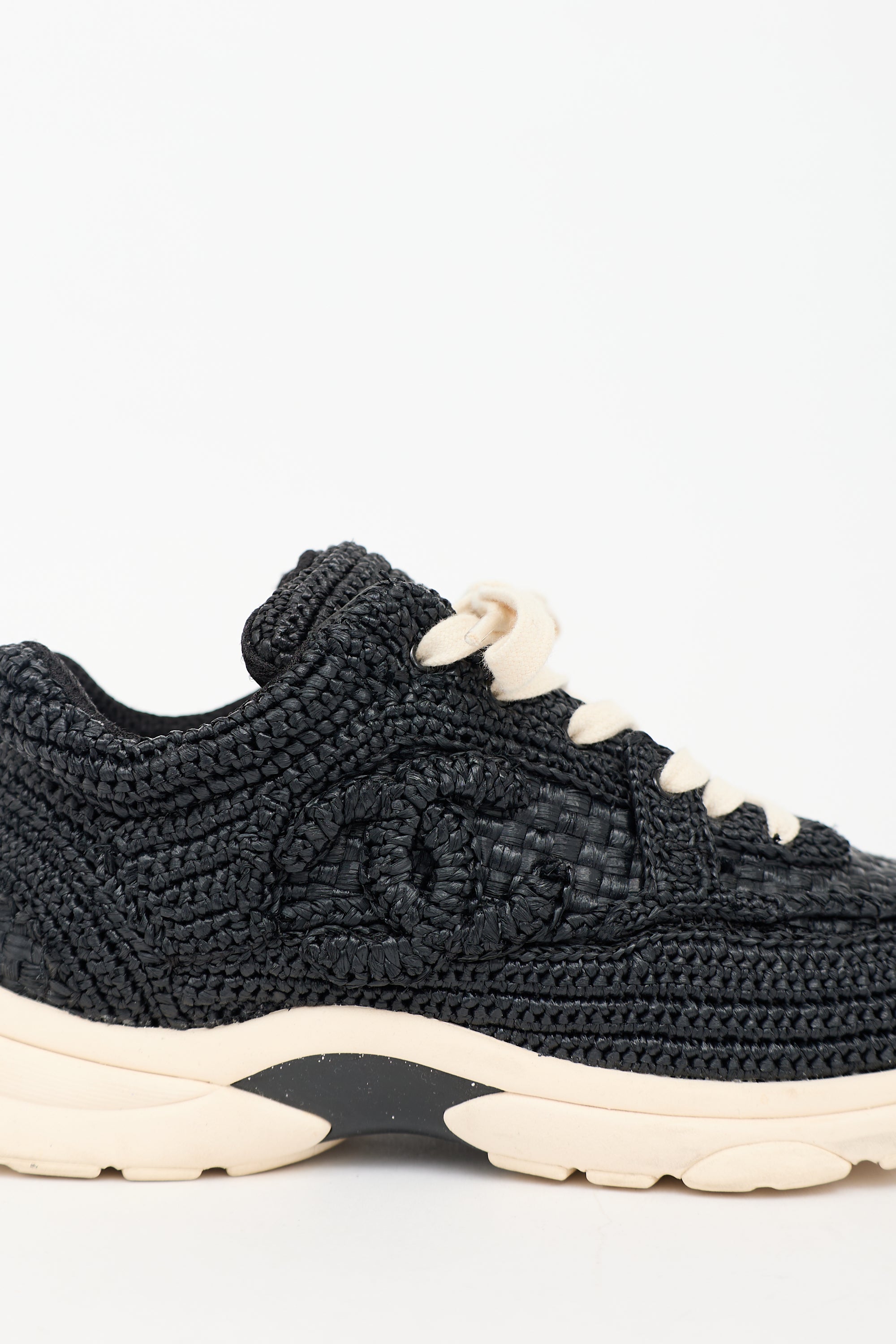 Chanel Raffia CC Sneaker