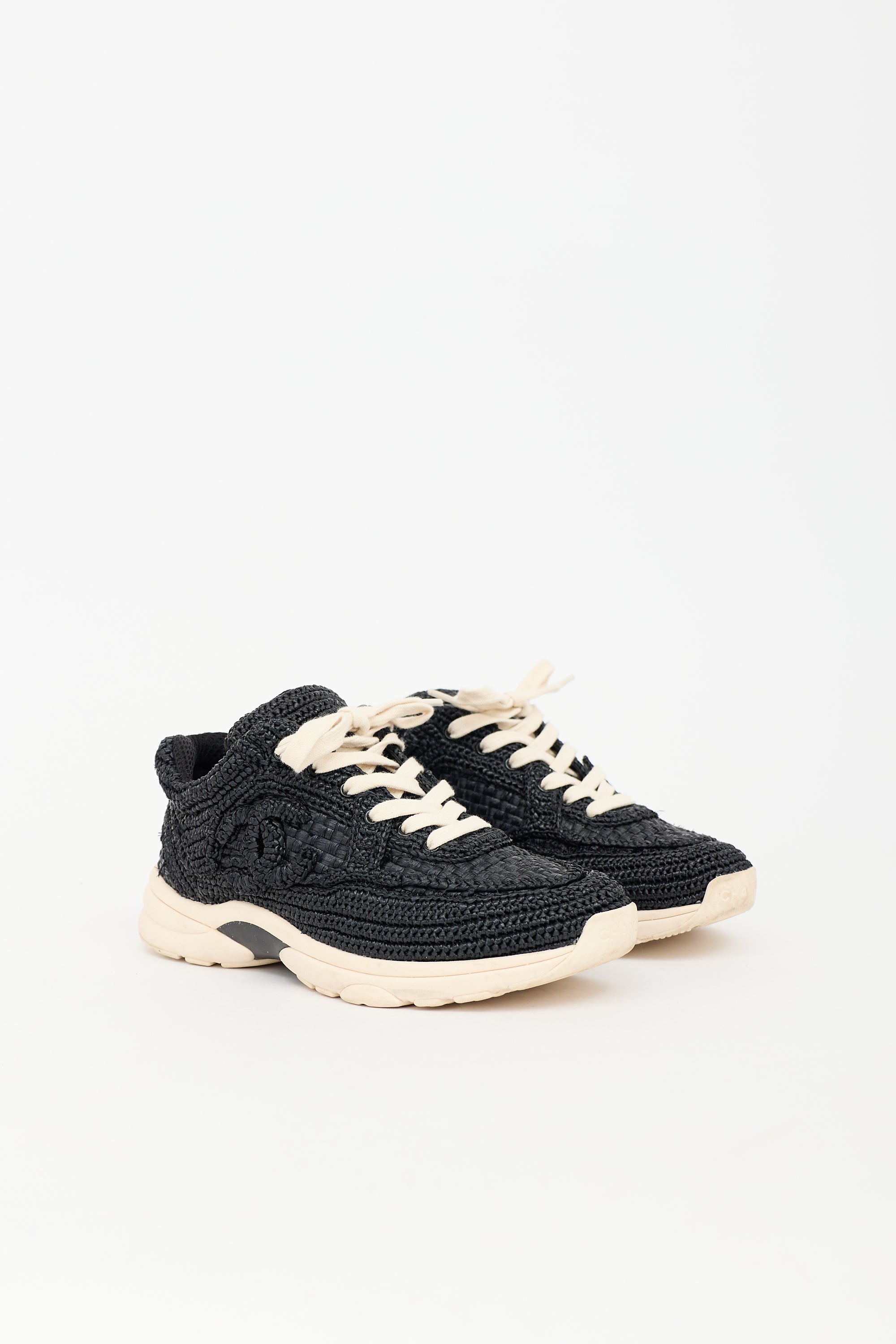 Chanel Raffia CC Sneaker