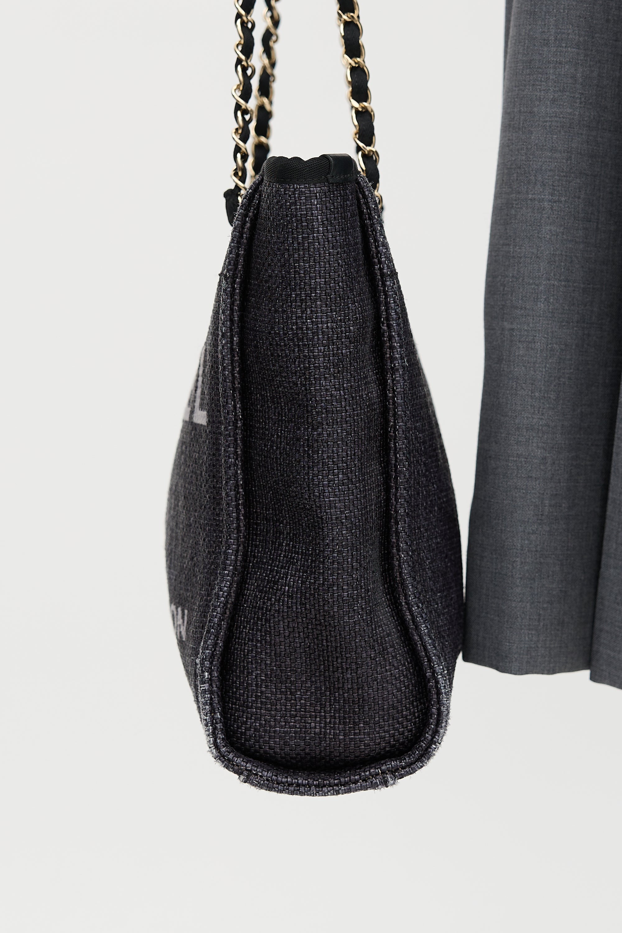Chanel Raffia Mini Deauville Tote Bag