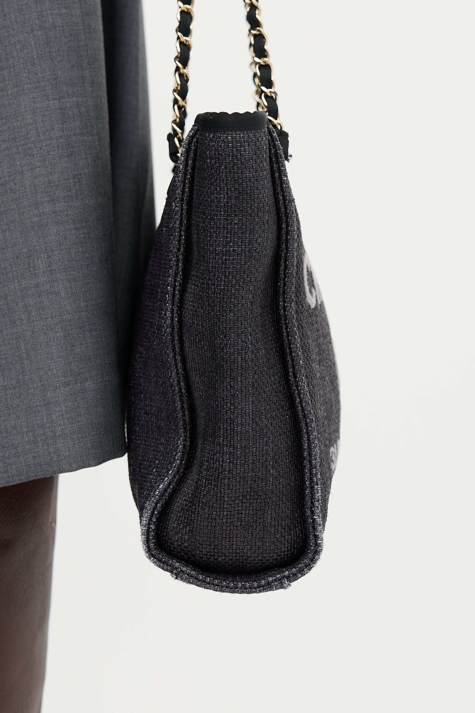 Chanel Raffia Mini Deauville Tote Bag