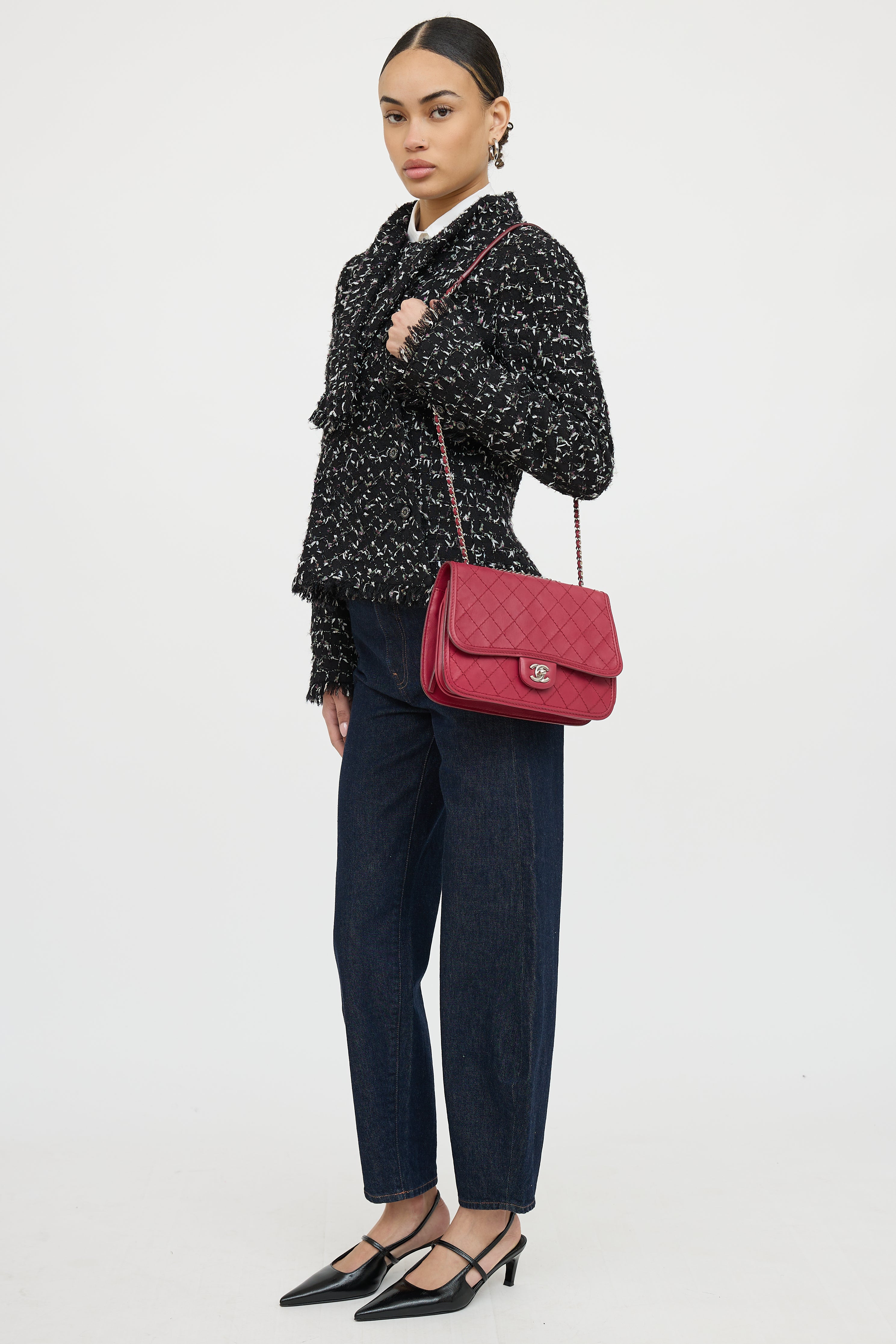 Chanel 2012 Double Stitch Shoulder Bag