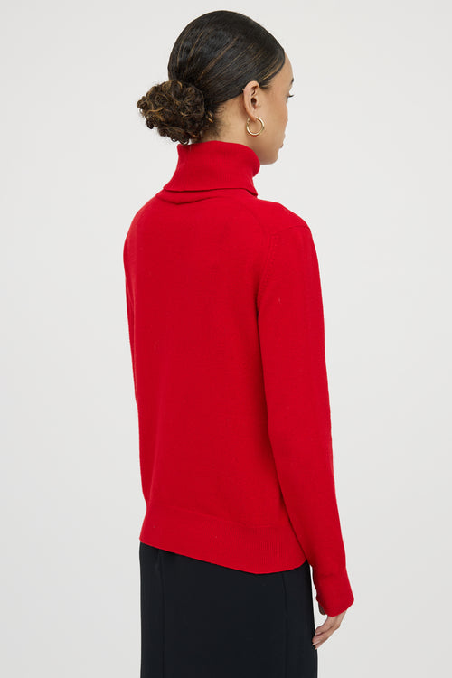 Chanel2010 Cashmere Keyhole Turtleneck Sweater