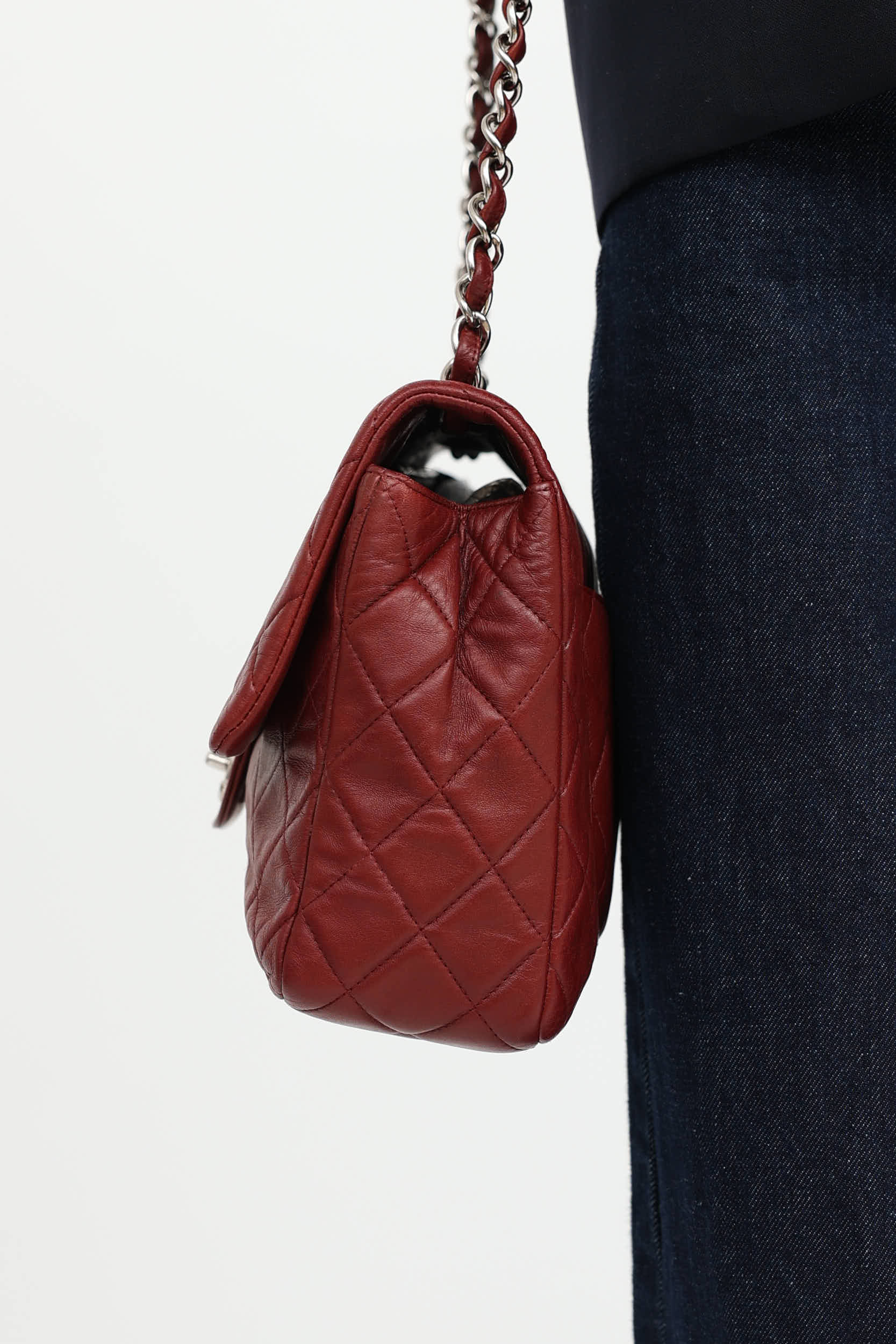 2008 Jumbo Leather Single Flap Bag
