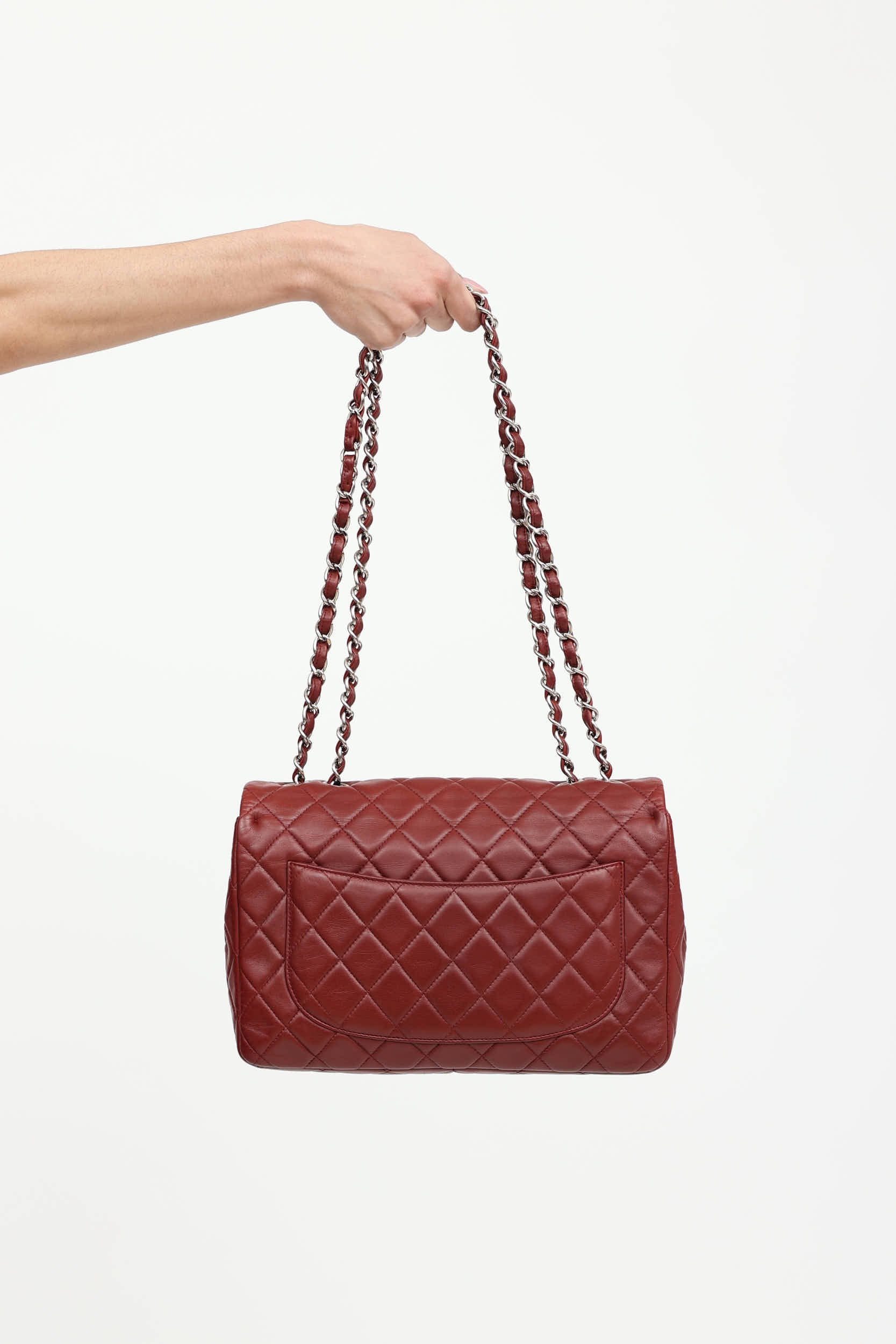 2008 Jumbo Leather Single Flap Bag