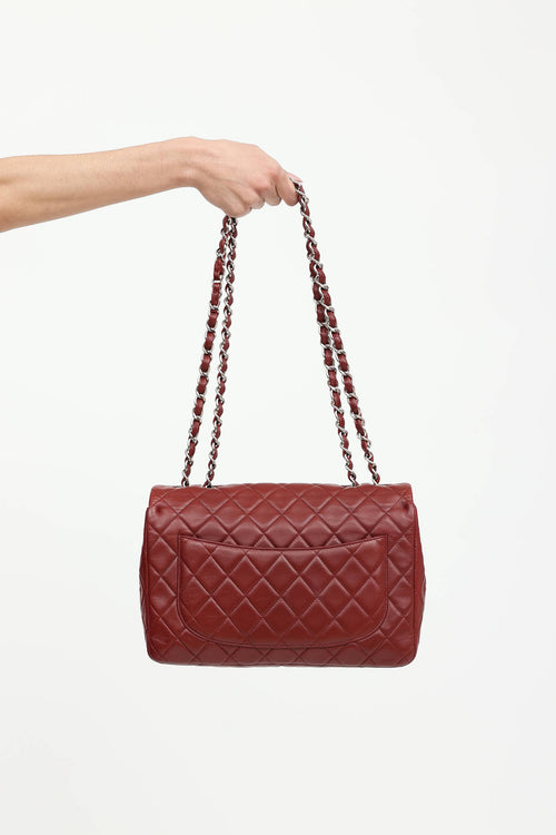 2008 Jumbo Leather Single Flap Bag