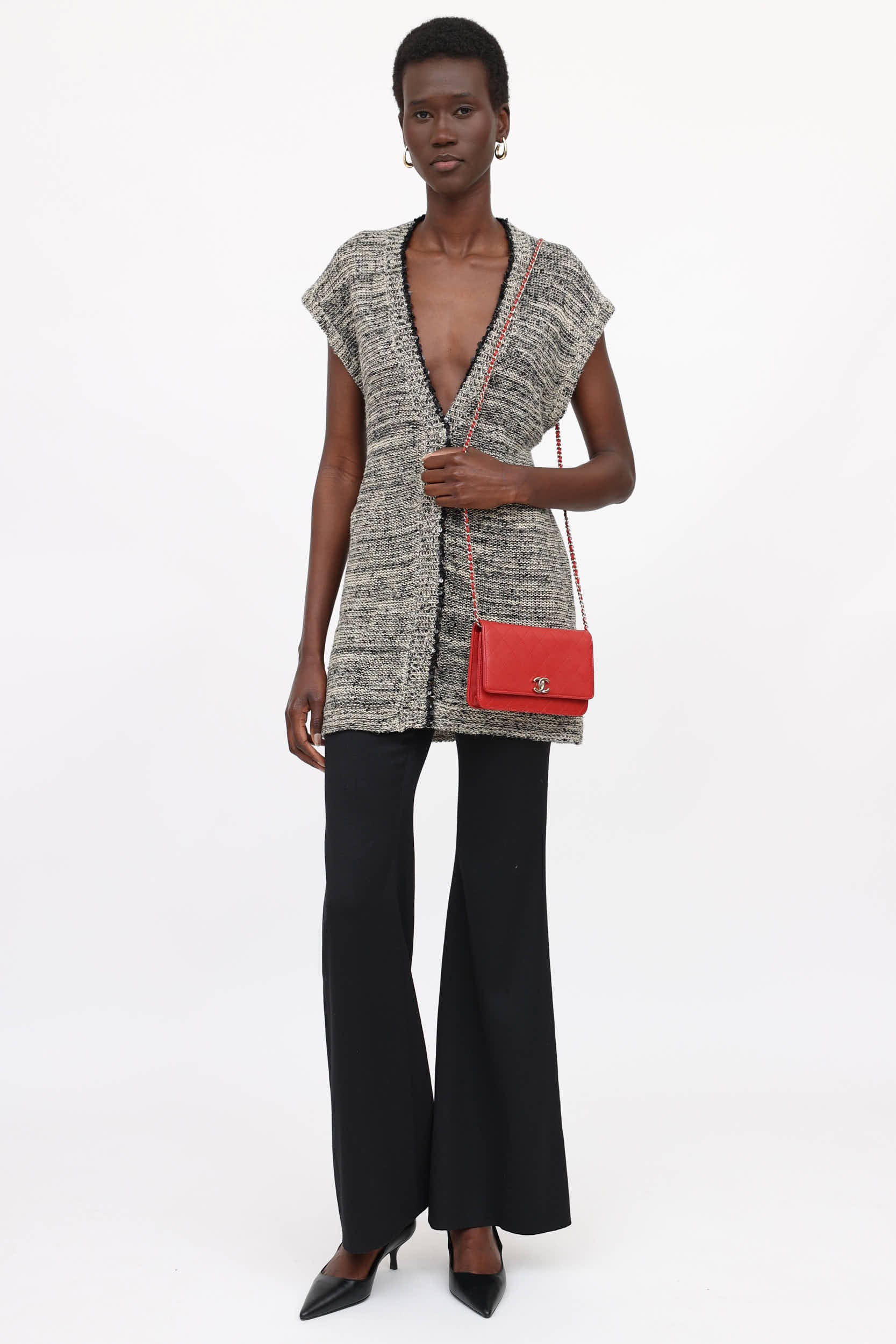 Chanel 2019 Quilted CC Twist Lock Wallet On Chain Bag