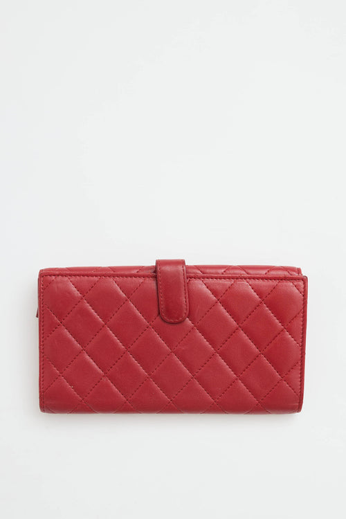 Chanel 2012 CC Quilted Long Wallet