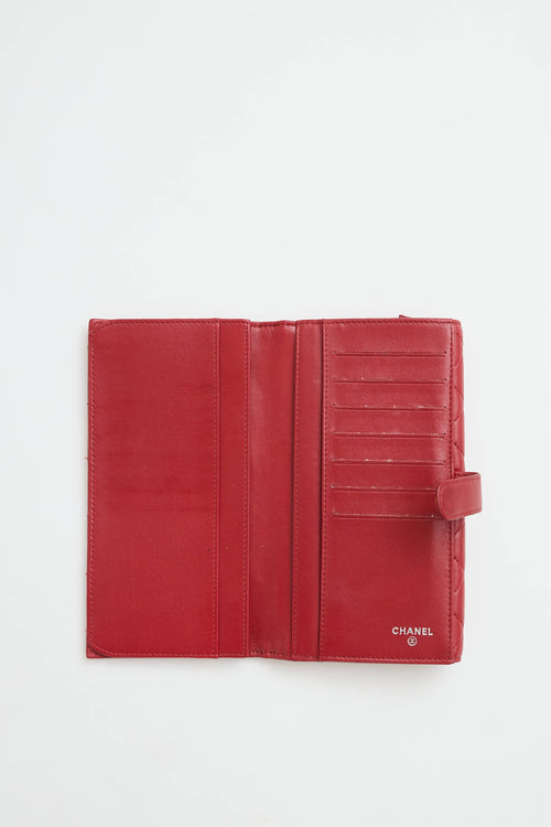 Chanel 2013 CC Quilted Long Wallet