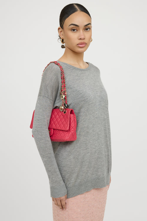 Chanel 2009 Valentine Charm Flap Bag