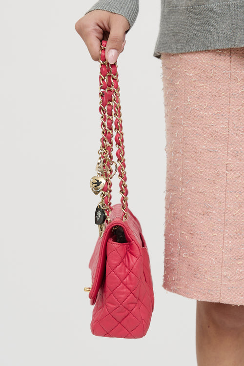 Chanel 2009 Valentine Charm Flap Bag