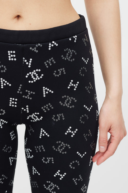 Chanel Resort 2020 Black & White CC Monogram Legging