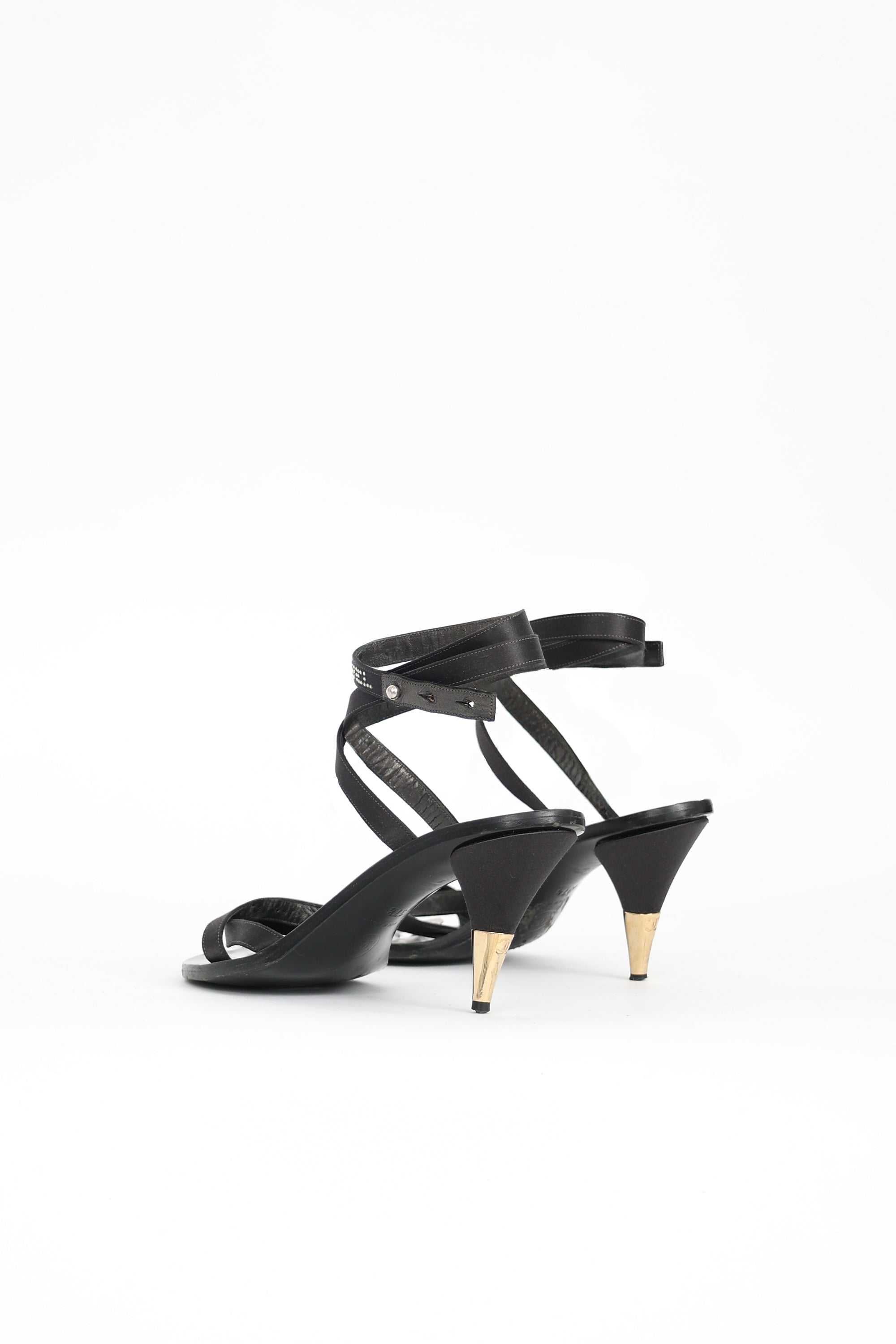 Chanel Rhinestone Logo CC Sandal