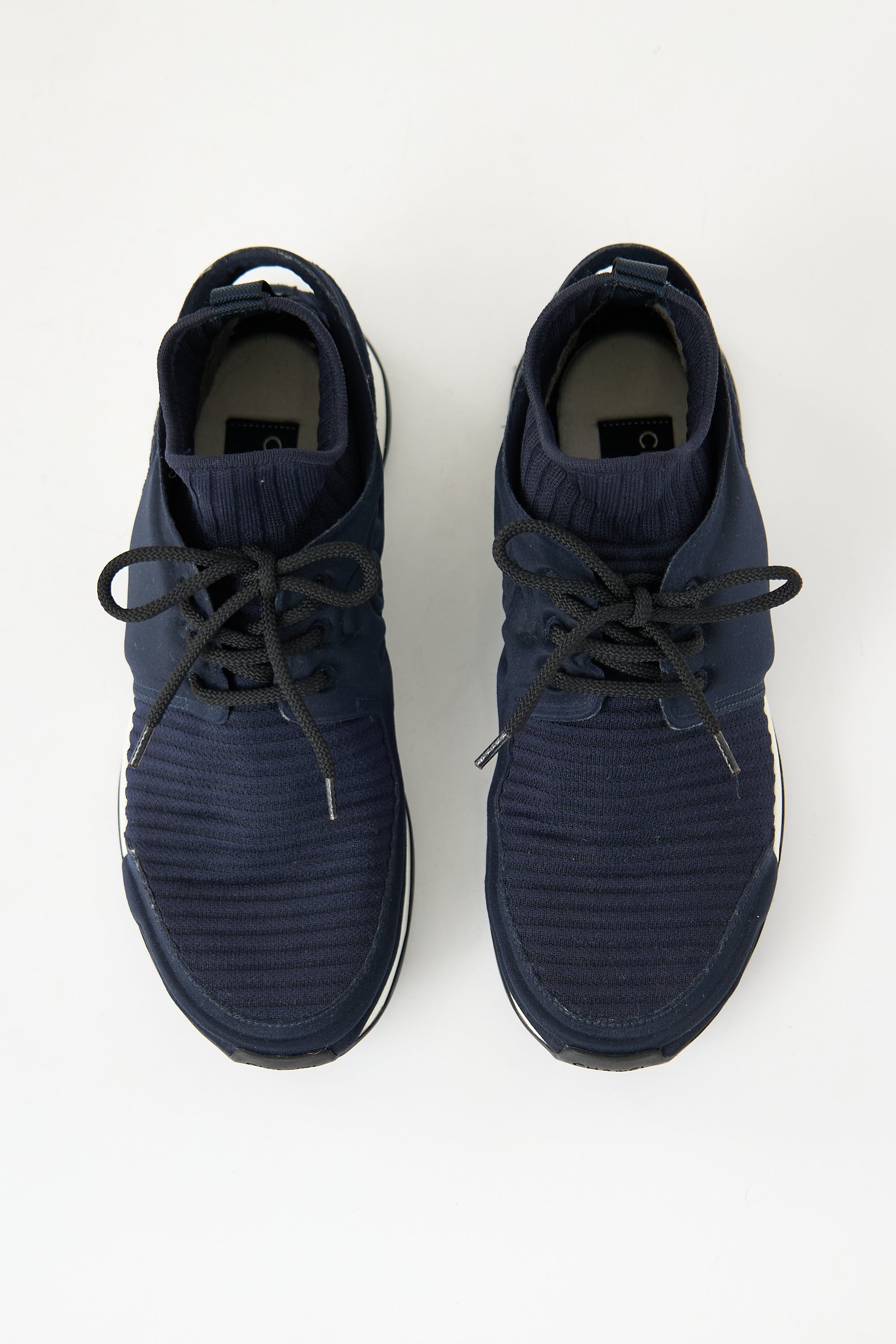 Chanel Ribbed CC Sock Sneaker