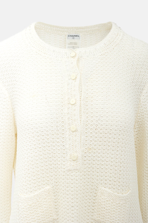 Chanel SS 2002 Beaded Crochet Sweater