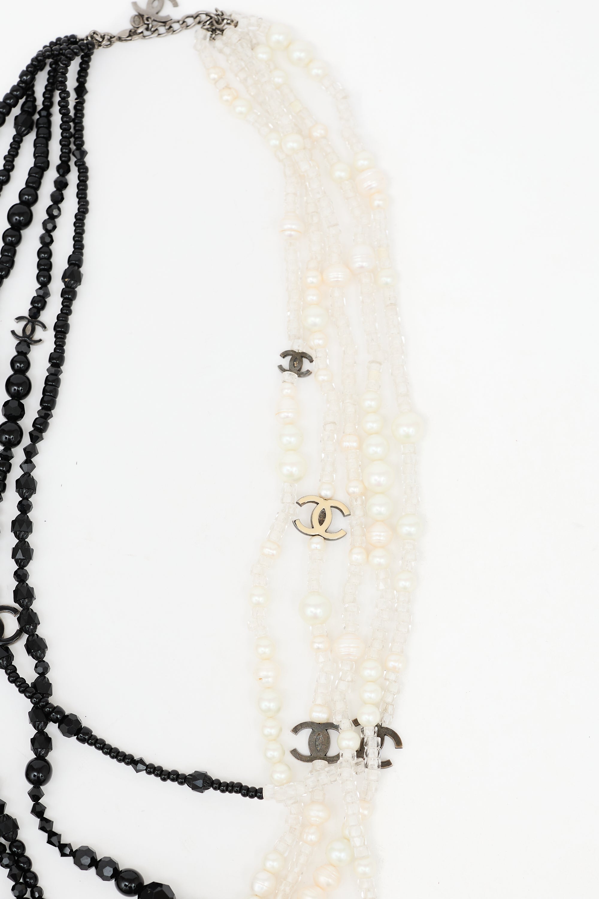 Chanel SS 2005 Two Tone Layered CC Necklace