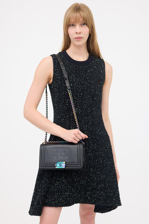Chanel SS 2017 Leather LED Medium Boy Bag