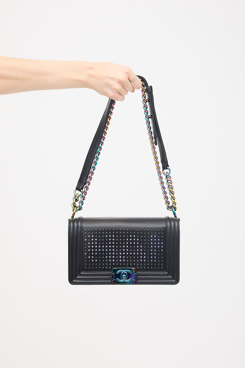 Chanel SS 2017 Leather LED Medium Boy Bag