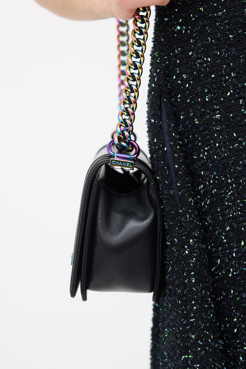 Chanel SS 2017 Leather LED Medium Boy Bag
