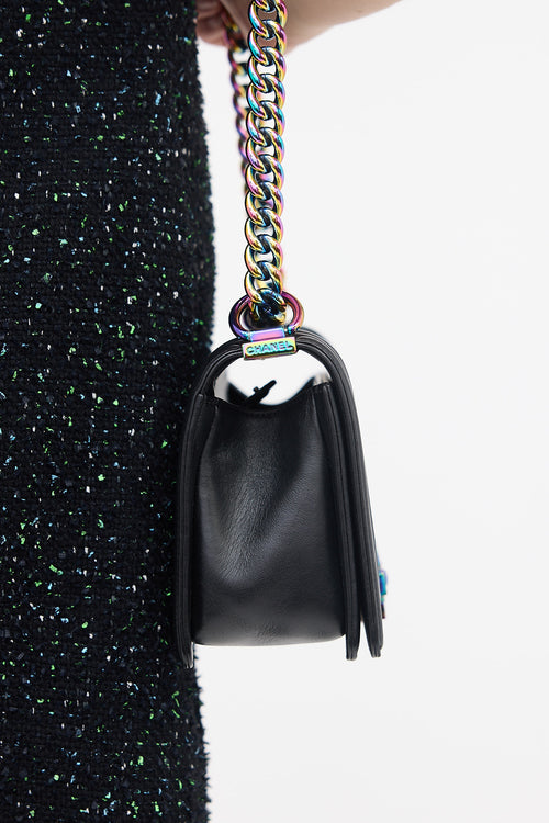 Chanel SS 2017 Leather LED Medium Boy Bag