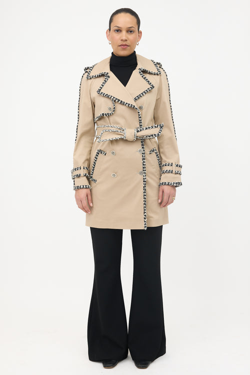 Chanel SS 2004 Embellished Trench Coat
