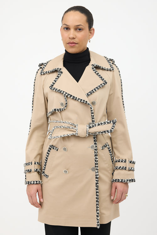 Chanel SS 2004 Embellished Trench Coat