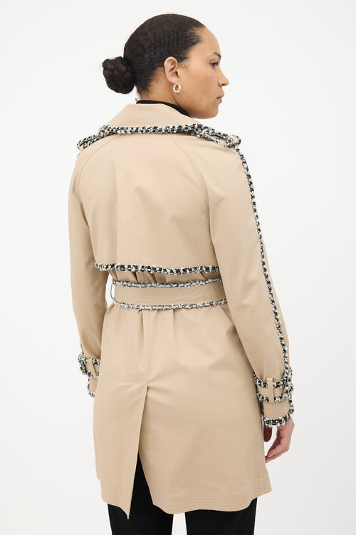 Chanel SS 2004 Embellished Trench Coat