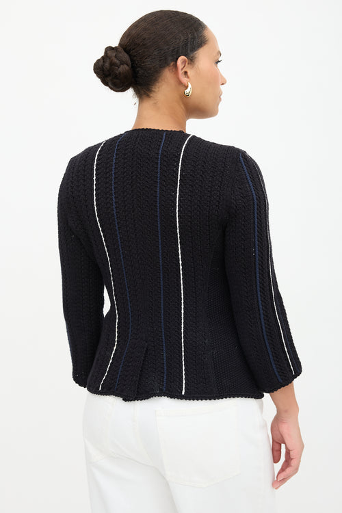 Chanel SS 2006 Crochet Stripe Cardigan