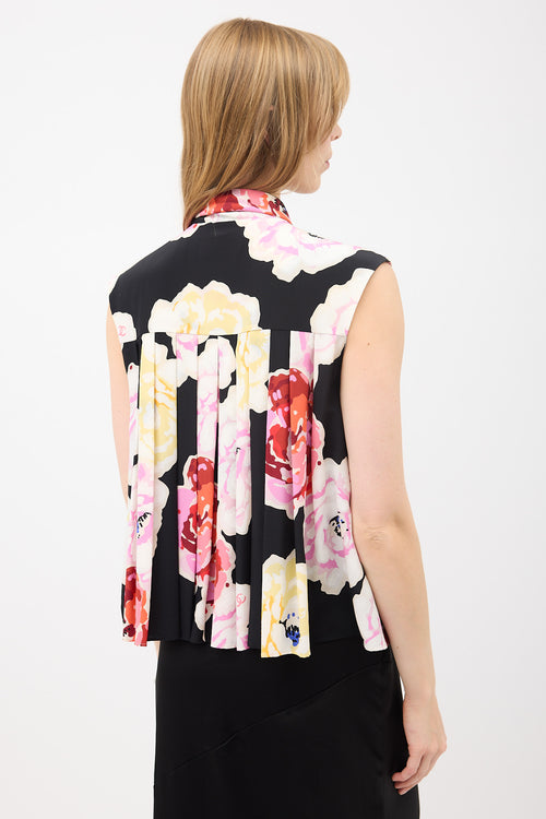 Chanel SS 2011 Camellia Printed Blouse