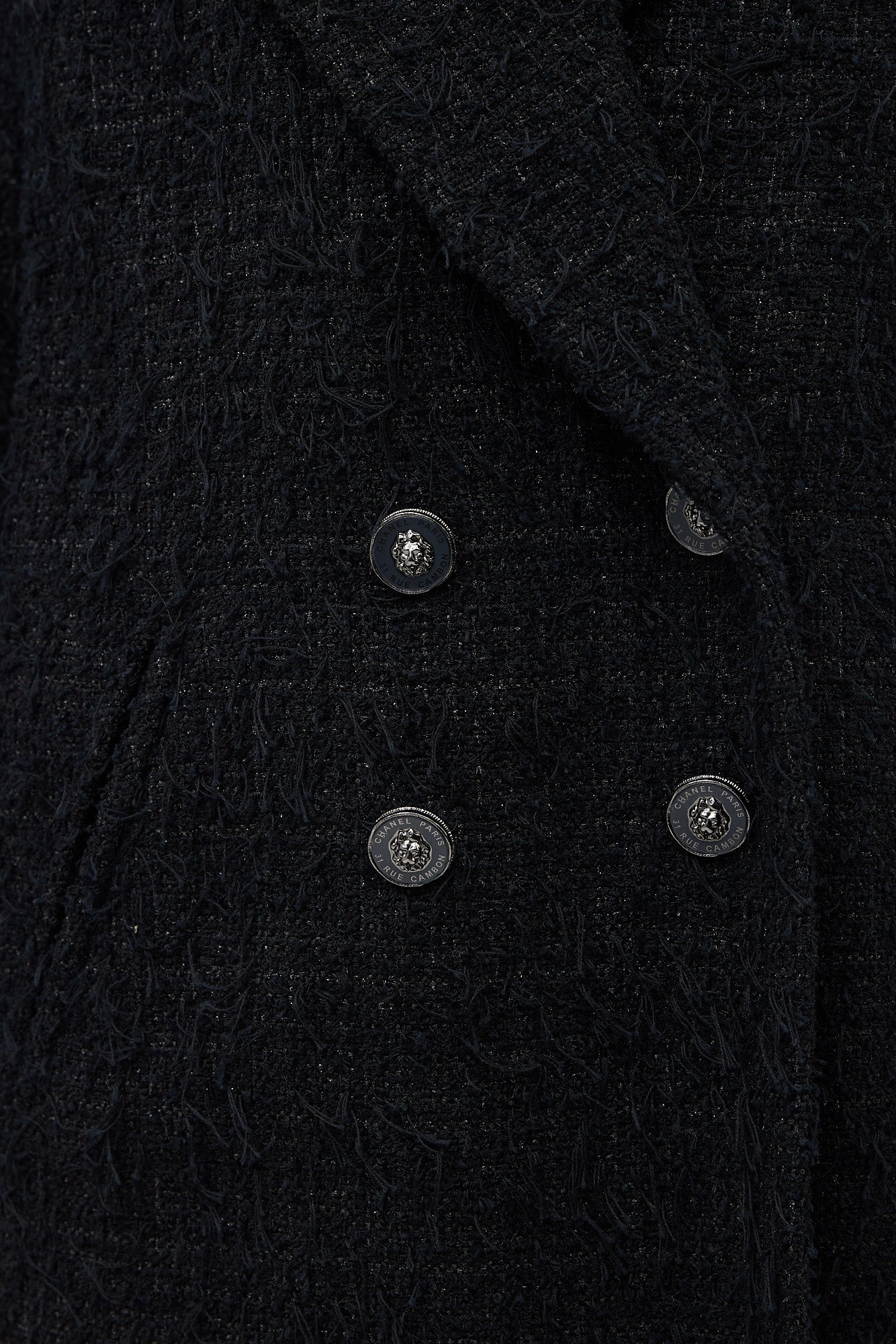 Chanel SS 2022 Fringe Tweed Coat