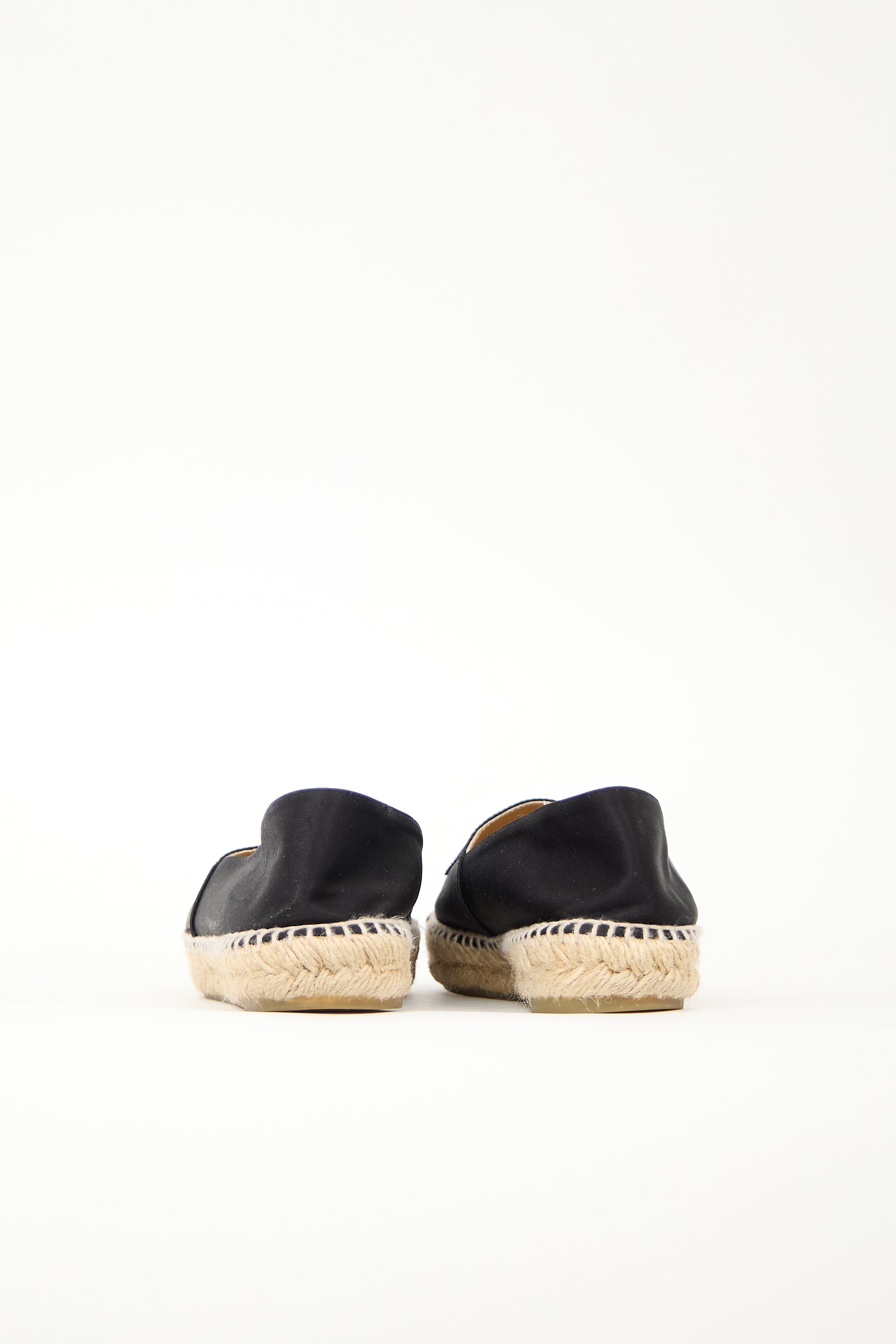 Chanel Satin CC Espadrille Flat