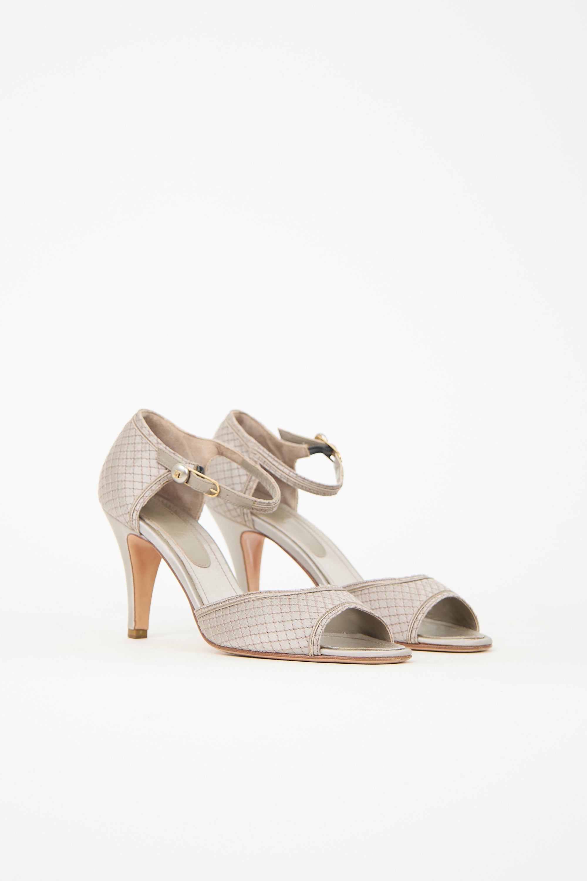 Chanel Satin Quilted CC Pump