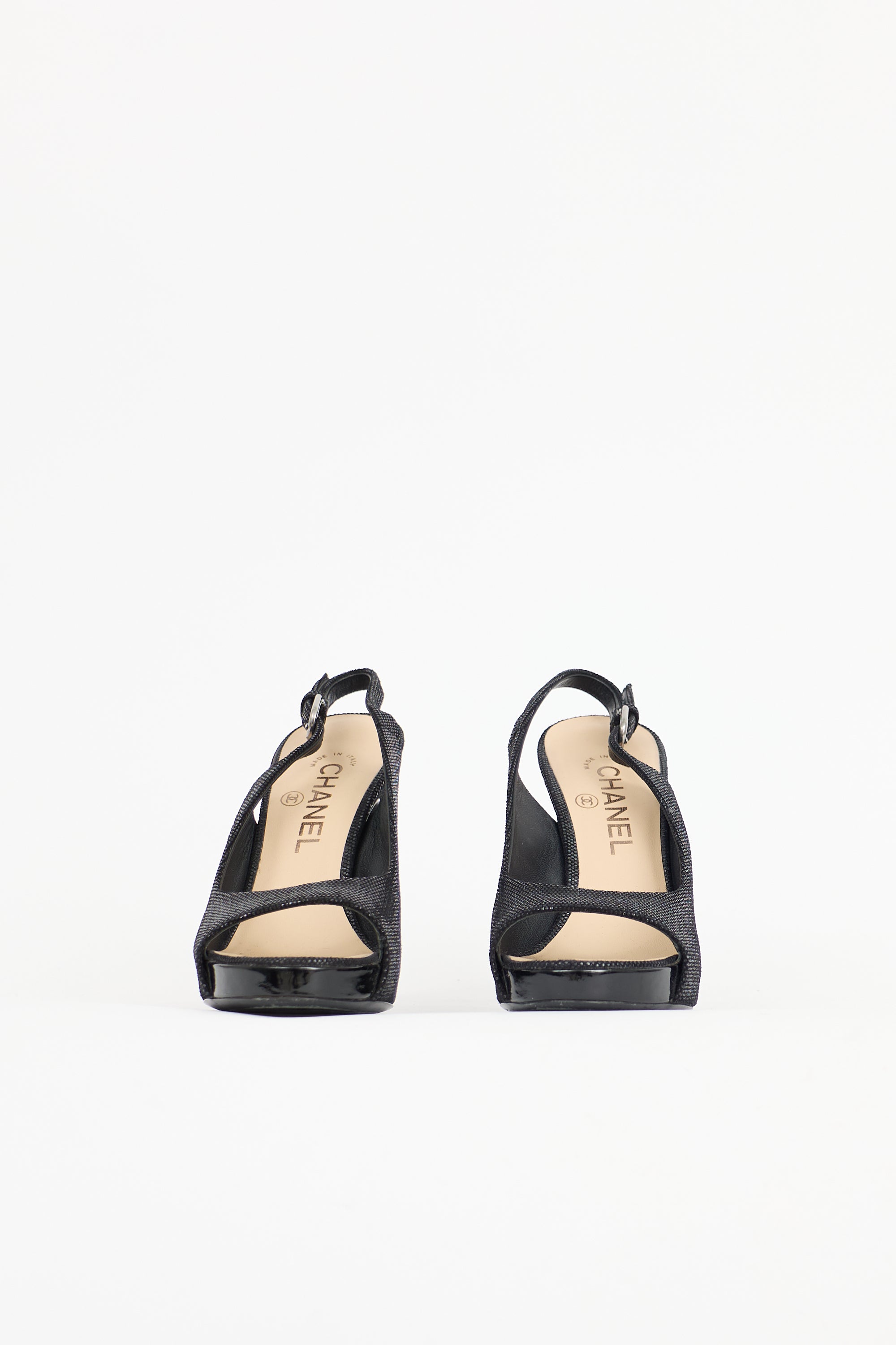 Chanel Shiny Suede CC Pump