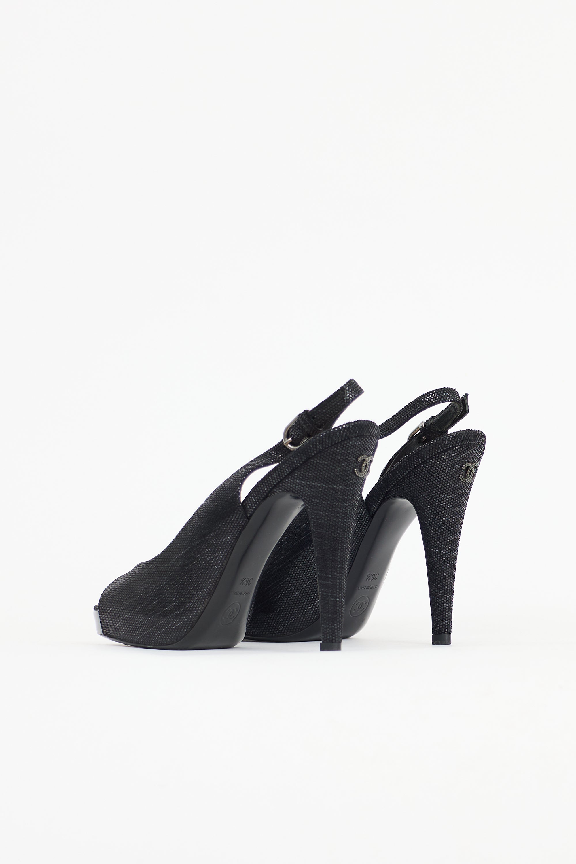 Chanel Shiny Suede CC Pump