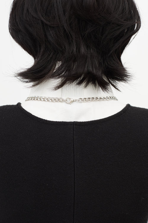 Chanel Fall 2007 Blue & Silver Chain Necklace