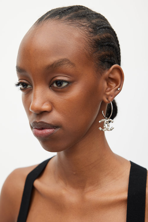 Chanel CC Hoop Single Earring