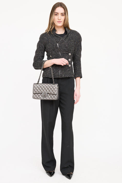 2014 Iridescent Double Flap Bag