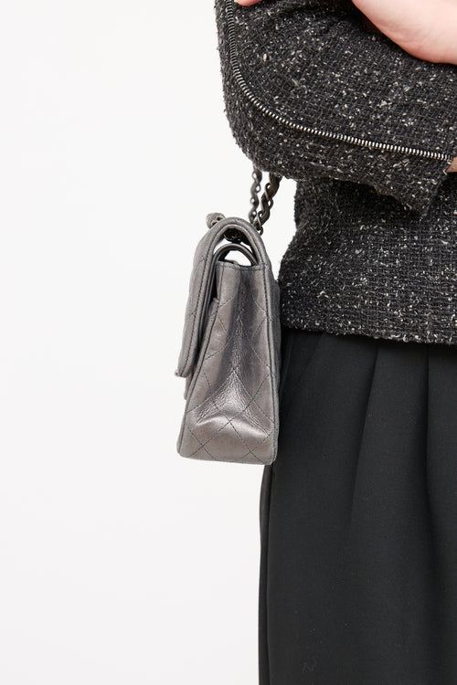 2014 Iridescent Double Flap Bag