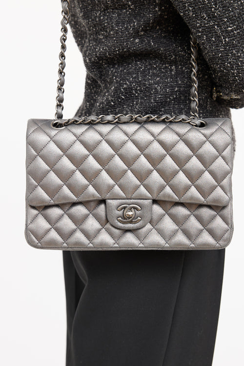 2014 Iridescent Double Flap Bag